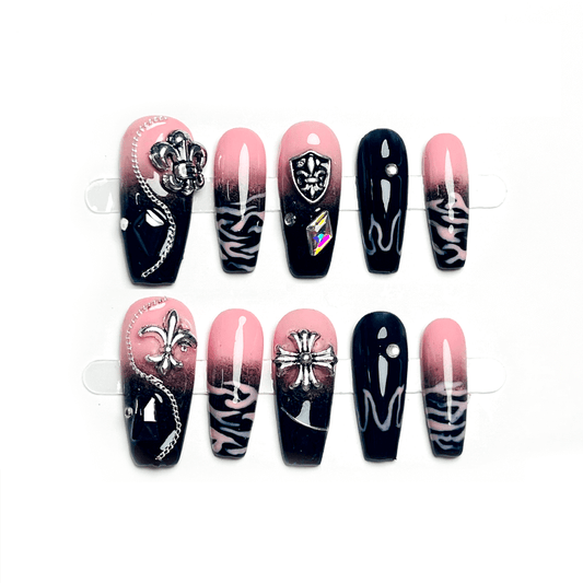 Y2K HOTTIE - Medium Coffin High Quality Handcraft Nails