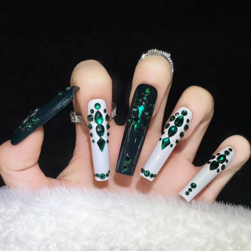 THE MOON - Long Coffin High Quality Handcraft Nails