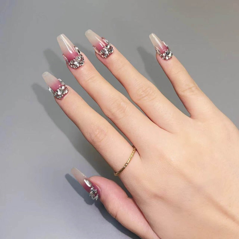 STARDUST - Medium Coffin High Quality Handcraft Nails