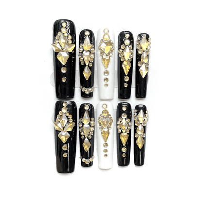 THE SUN - Long Coffin High Quality Handcraft Nails