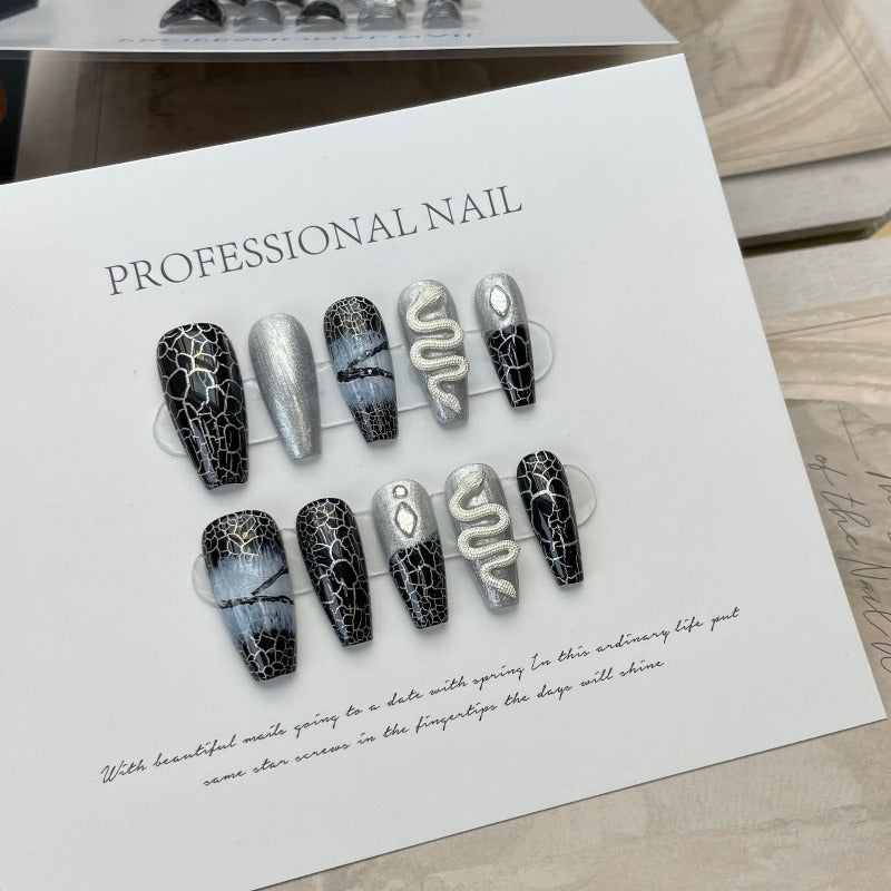 REBORN - Medium Coffin Press-on Nail