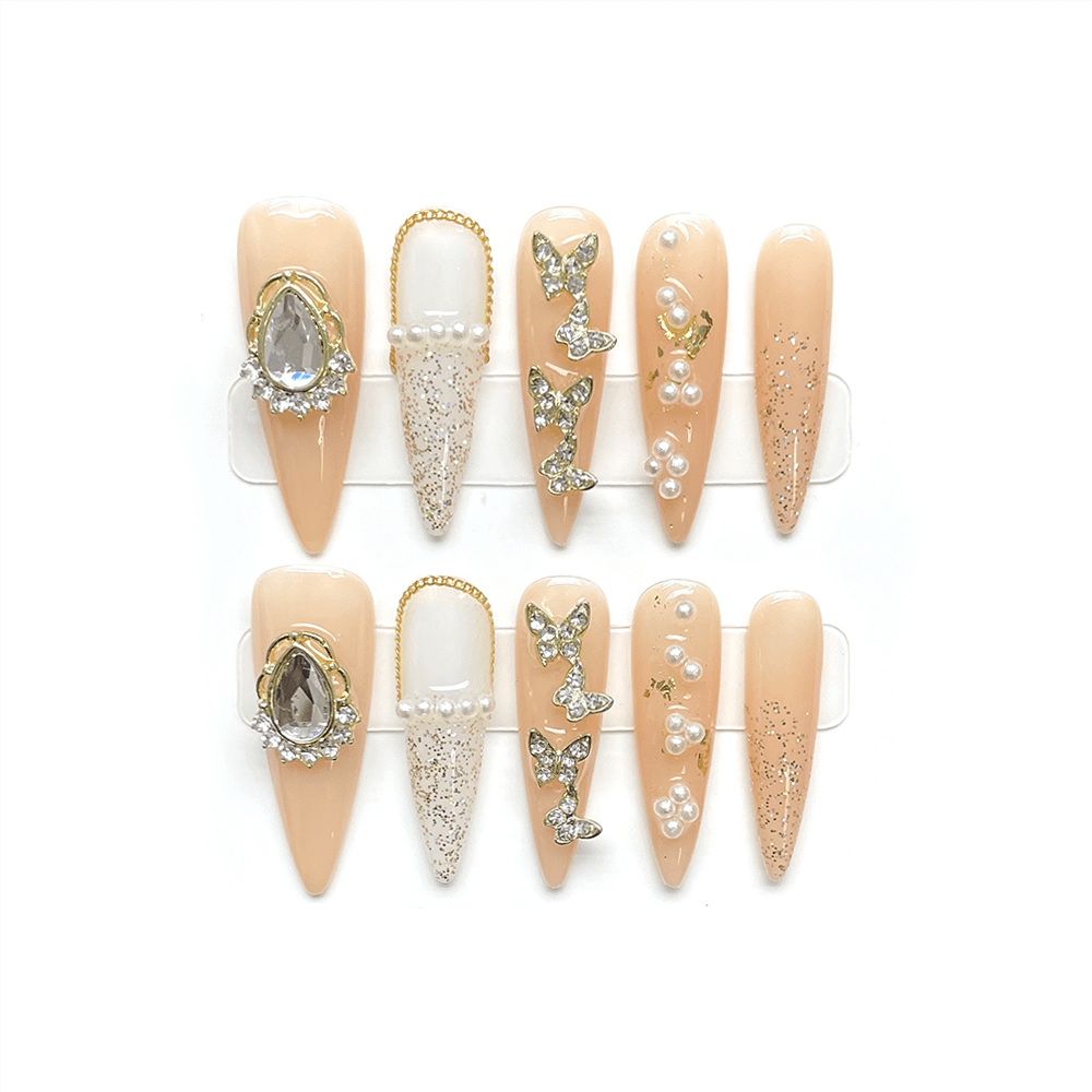 SUN-KISSED - Long Stiletto Press-on Nail