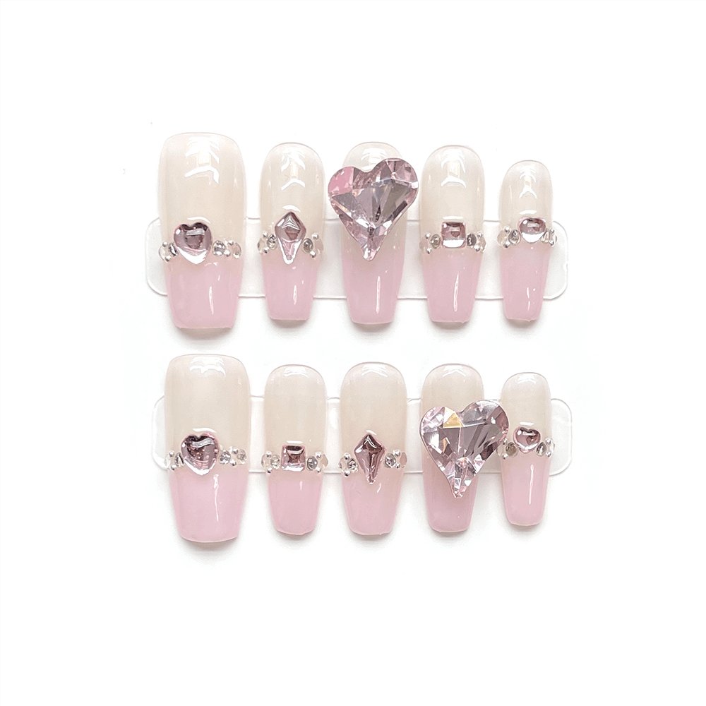 FRENCH CRYSTAL - ReinespritReinespritXSFRENCH CRYSTAL - Medium Coffin High Quality Handcraft Nails